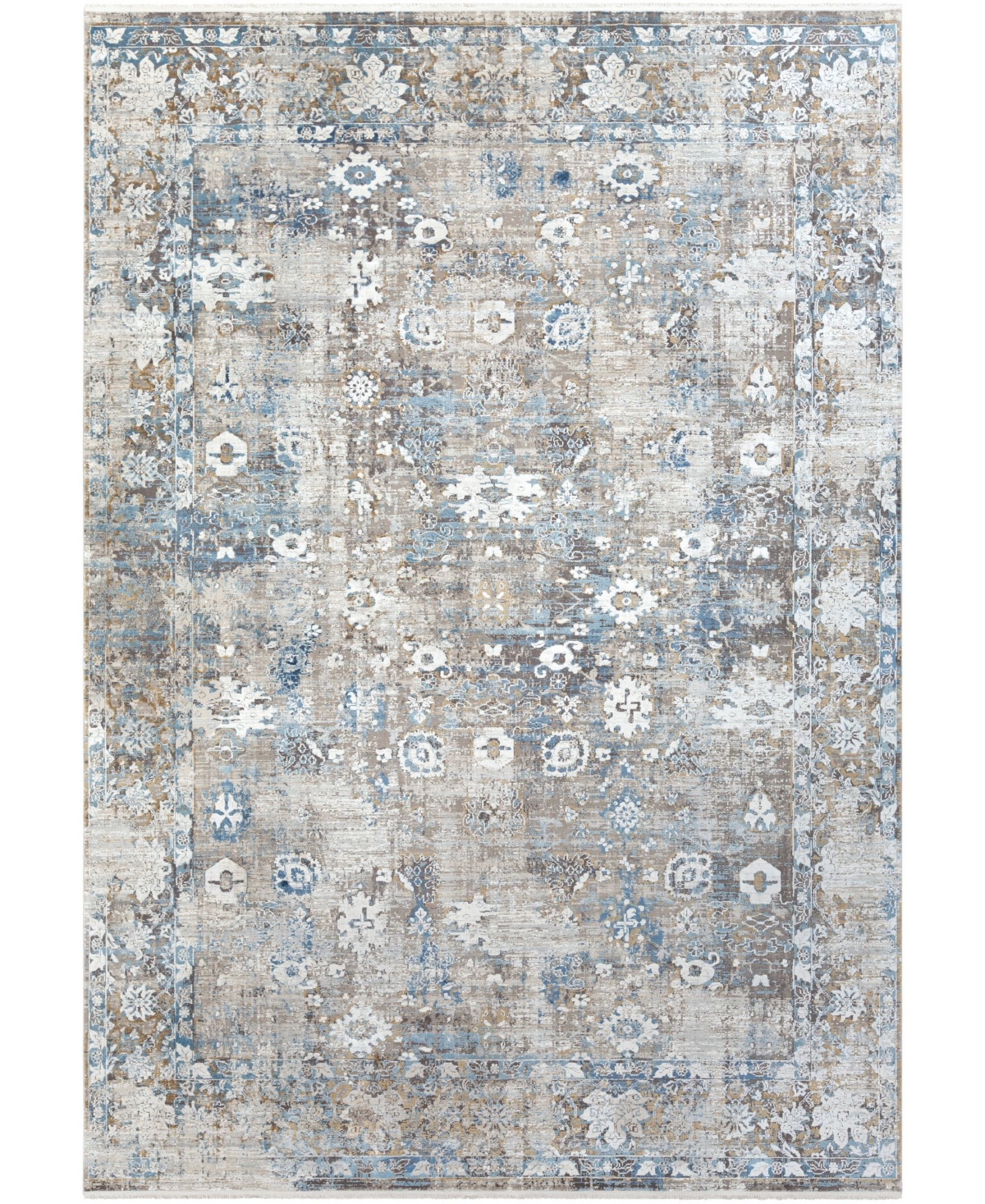 Surya Solar Sor-2307 Mist 7'6" X 11'2" Area Rug In Blue