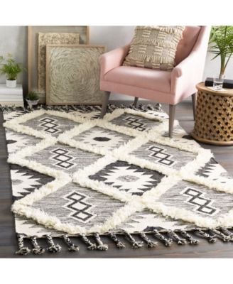 CLOSEOUT! Apache APA-2303 Black 8' x 10' Area Rug