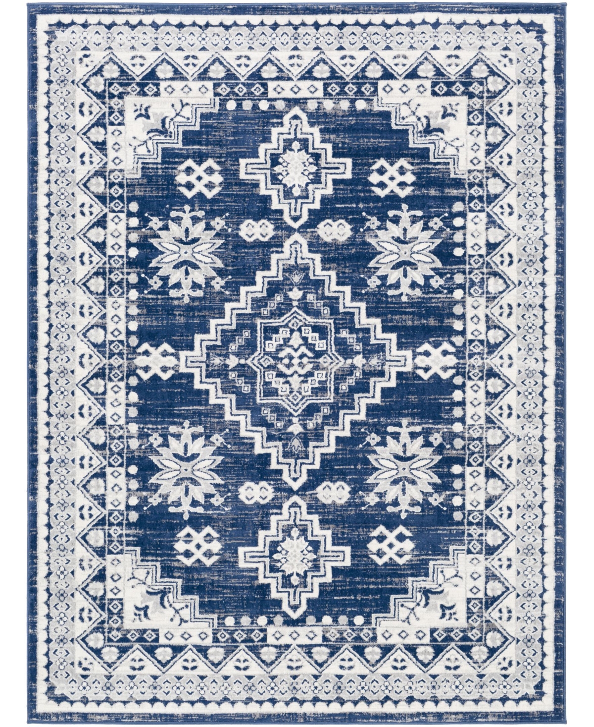 Abbie & Allie Rugs Tiva Tiv-2318 Navy 6'7in x 9' Area Rug - Navy