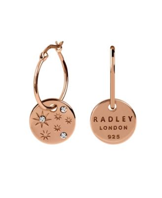 radley rose gold earrings