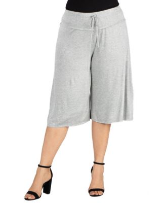 silver plus size pants