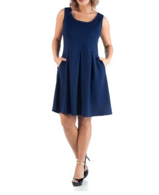 24seven Comfort Apparel Women's Plus Size Sleeveless Dress - Macy's