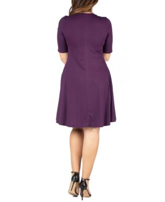 Plus Size Knee Length Dress