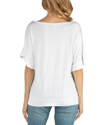 Loose Fit Dolman Maternity Top with Wide Sleeves