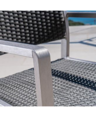 Cape Coral Outdoor Dining Chairs with Frame, Set of 2