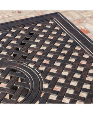 Alfresco Outdoor Cast Rectangular Dining Table