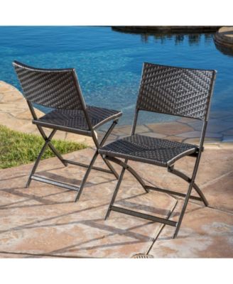 Winifred Outdoor Folding Chairs, Set of 2