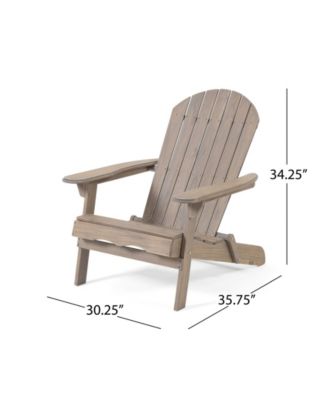Hanlee Gray Folding Adirondack Chair
