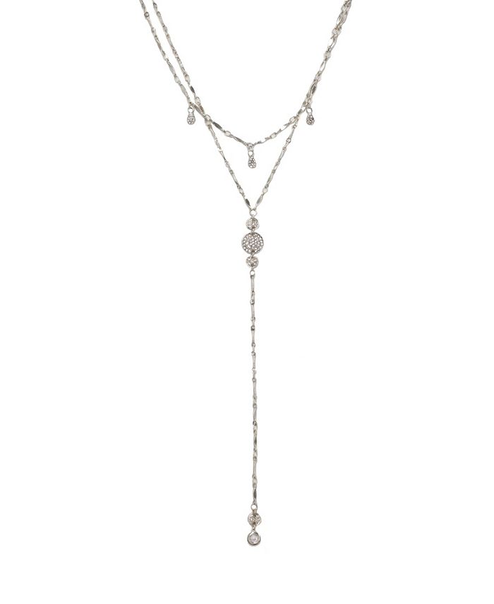 ETTIKA Carmine Layered Crystal Lariat Women's Necklace - Macy's