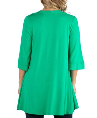 Open Front Elbow Length Sleeve Maternity Cardigan