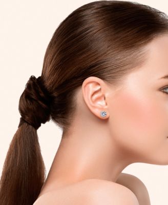 Cubic Zirconia Round Stud Earrings in Silver Plate, 3 ct. t.w.