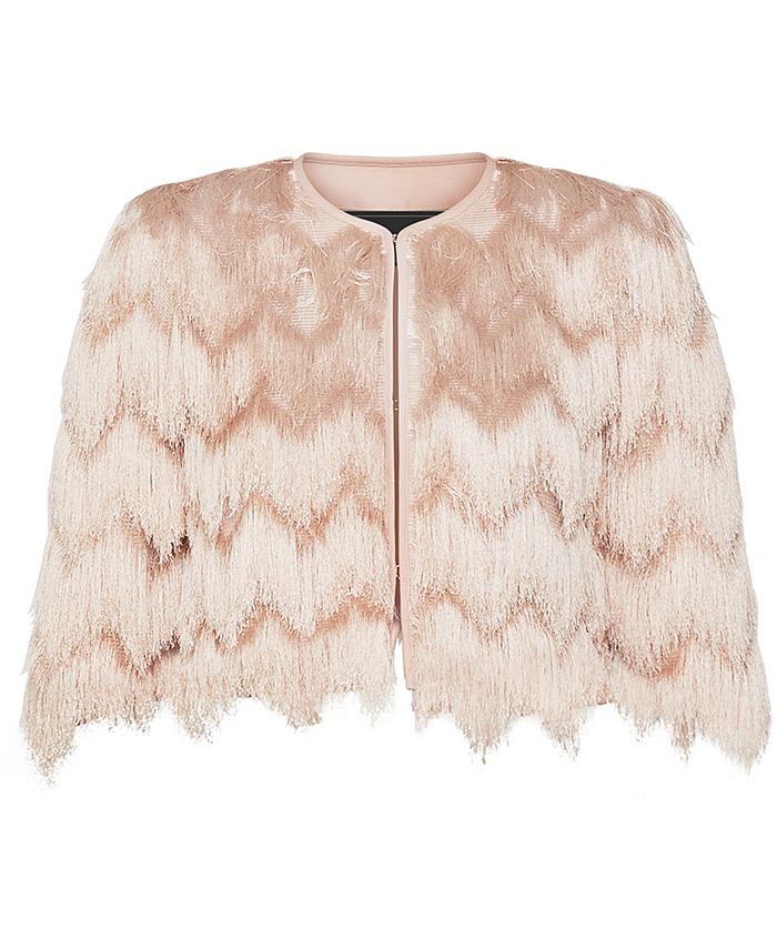 Bcbg fringe jacket discount