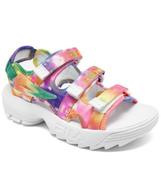 Big Girls' Disruptor Tie Dye Athletic Sandals from Finish Line