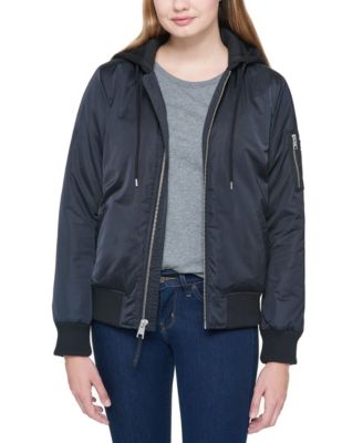 levi's flight satin bomber jacket