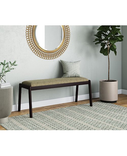 Handy Living Millie Mid Century Modern Espresso Armless Dining Bench Reviews Furniture Macy S