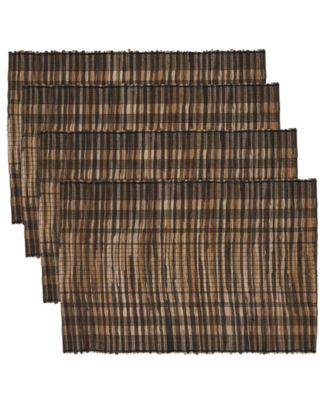 Striped Water Hyacinth Placemat Set of 4