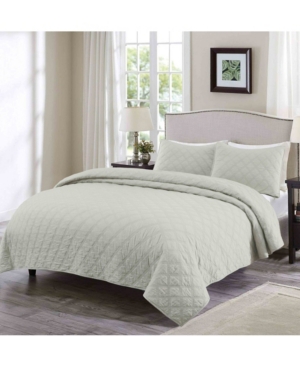 Diamond Stitch 3-Piece Full/Queen Quilt Set