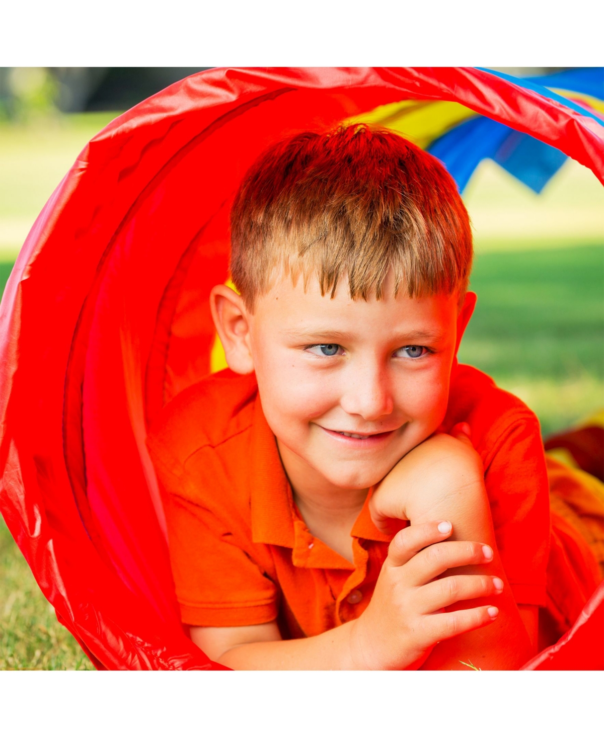 Hey Play Kids Play Tunnel - 4-Way Pop Up Crawl Through Tent, Indoor-Outdoor Fun For Kids And Toddlers, Foldable Portable Playhouse