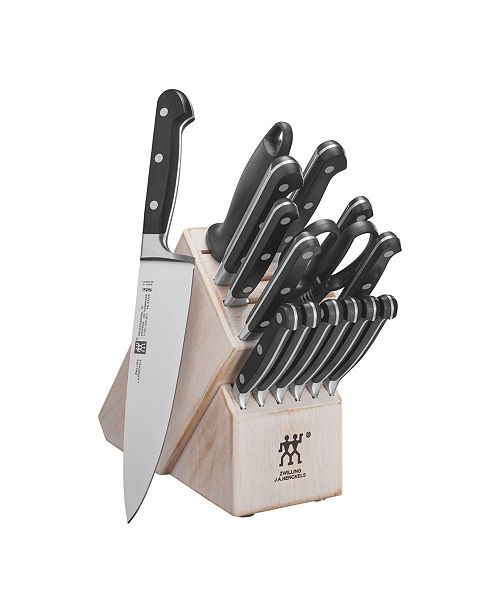 J A Henckels Zwilling Professional S 16 Piece Knife Block Set Reviews Home Macy S