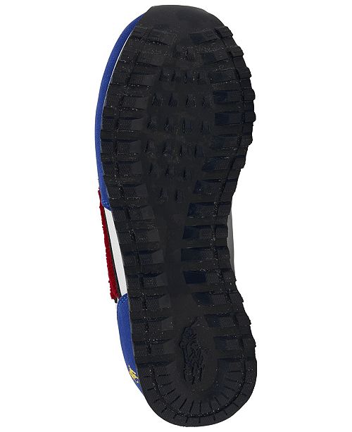 Polo Ralph Lauren Big Boys Oryion Script Casual Sneakers From