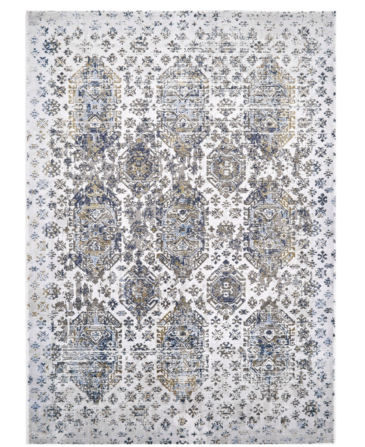 Feizy Elyse R3832 White 10'4in x 13'6in Area Rug - White