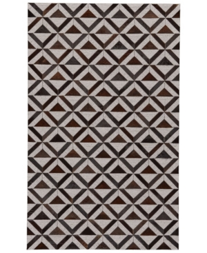 Simply Woven Closeout! Feizy Fannin R0757 5' X 8' Area Rug In Onyx
