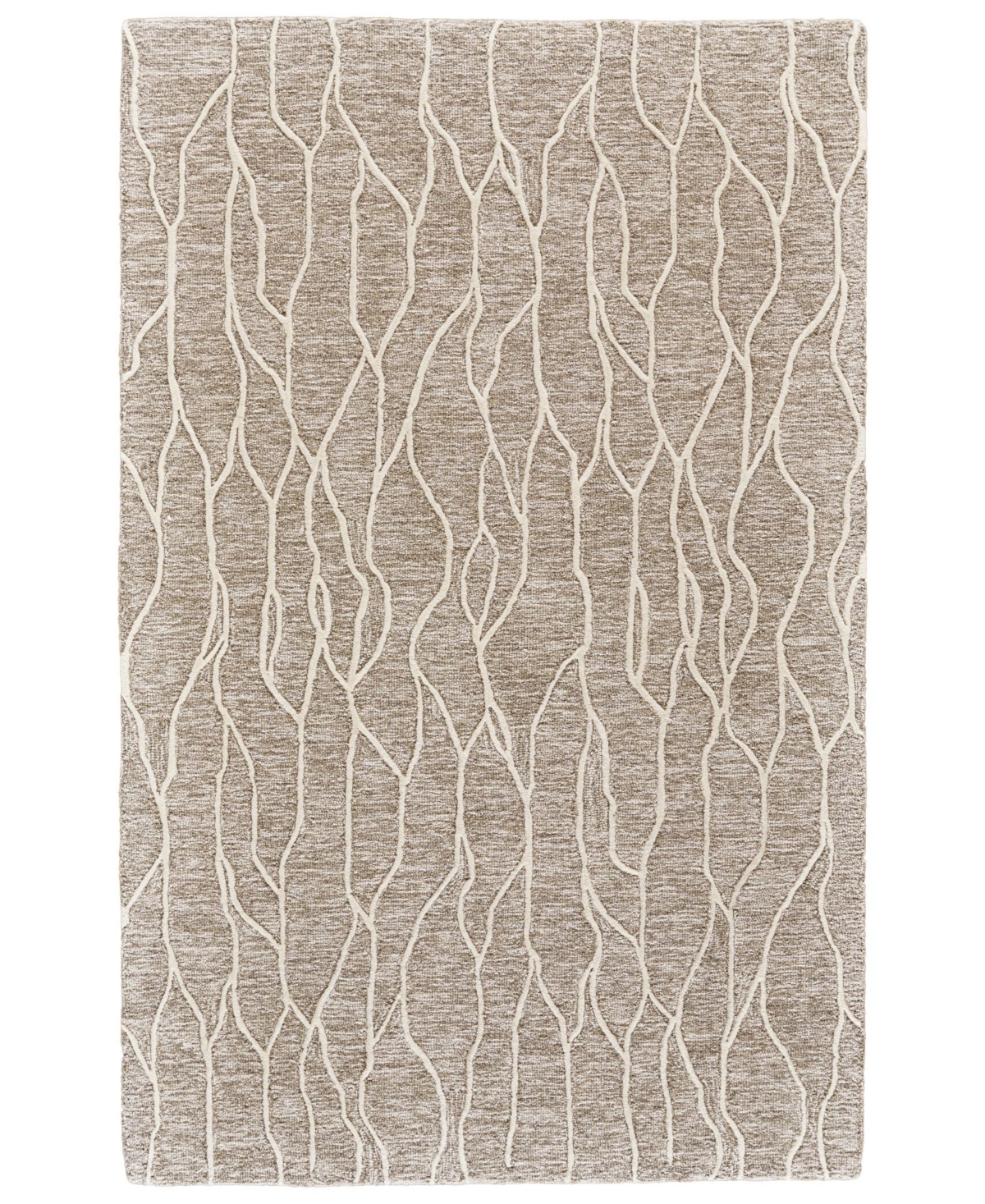 Simply Woven Enzo R8734 Ivory 2'6" X 8' Runner Rug