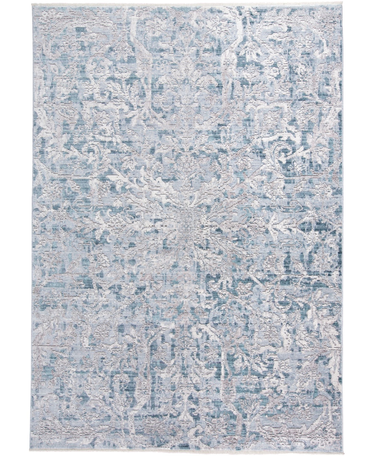 Feizy Virginia R3574 Turquoise 5' x 8' Area Rug - Atlantic