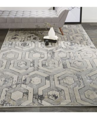 Micah R3046 Beige 6'7" x 9'6" Area Rug