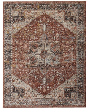 Simply Woven Caprio R3960 Rust 5'3" X 7'6" Area Rug