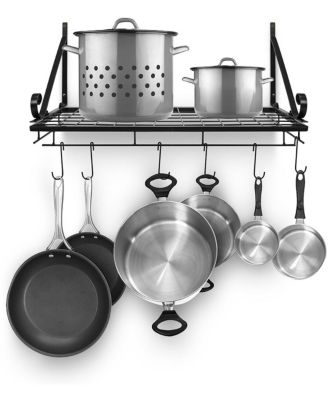 Wall Mount Pot Rack Cast Iron Pot Rack Pot and Pan Rack