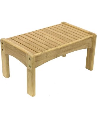 Sturdy Wooden Step Stool - Multi-purpose great for kids, reaching places, footrest, and more Holds up to 400lbs