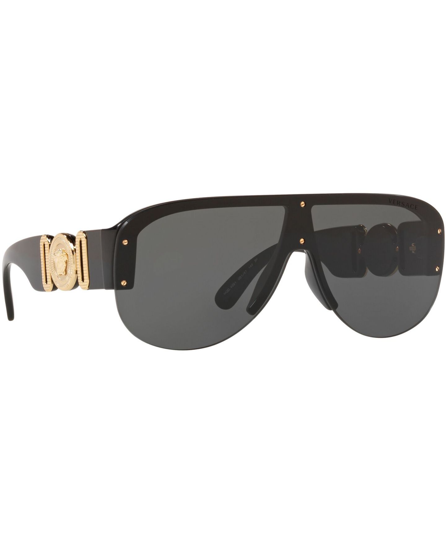 Женские солнцезащитные очки Versace Sunglasses, VE4391, цвет: Чёрный / Серый — фото 3