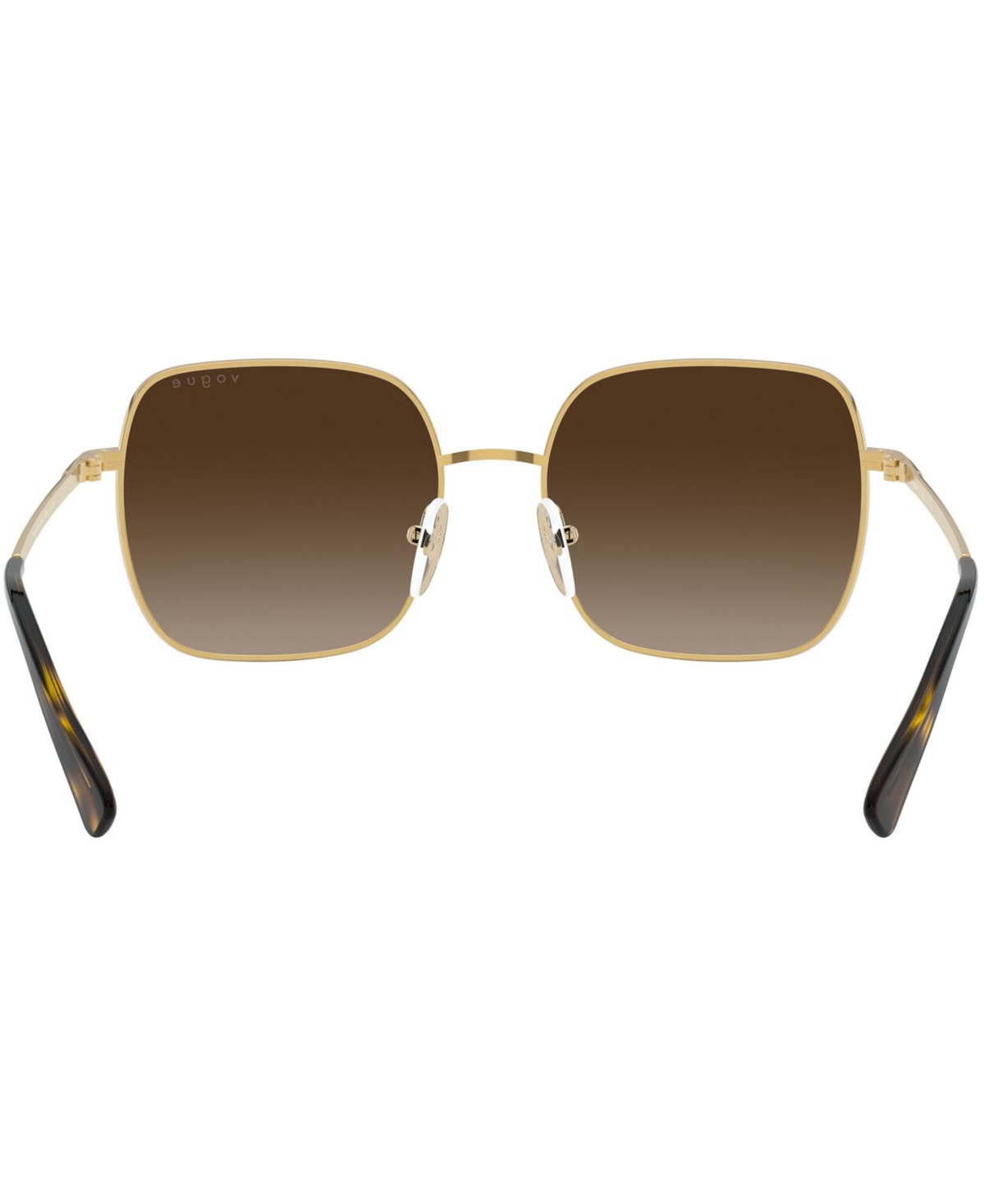 Shop Vogue Eyewear Sunglasses In Gold,brown Gradient