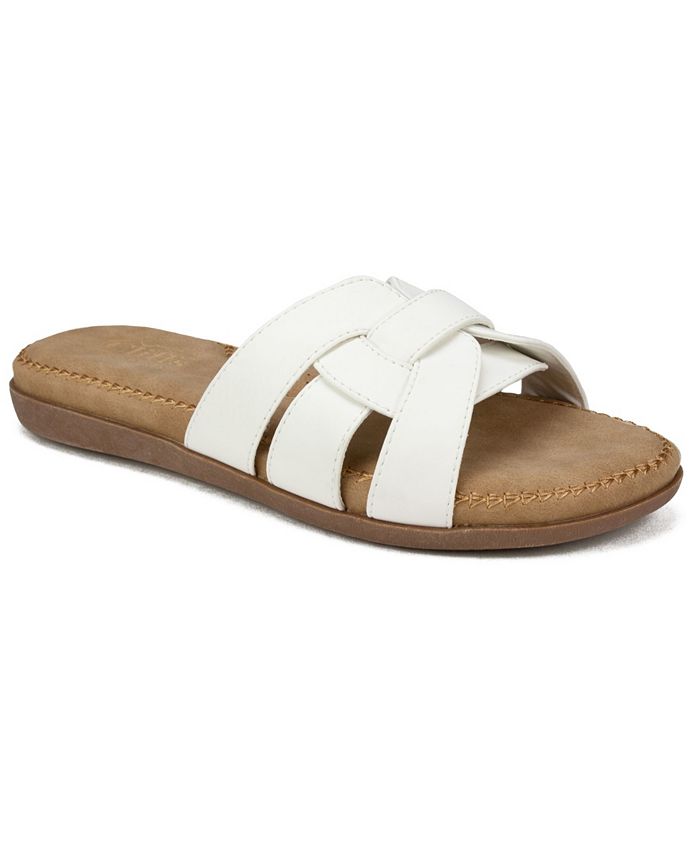 Cliffs by White Mountain Fredie Slide Comfort Sandals - Macy's
