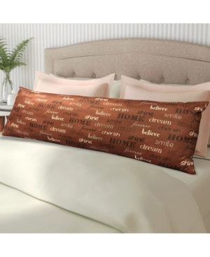 Harper Lane Inspire Body Pillow, 18 X 48 In Burgundy