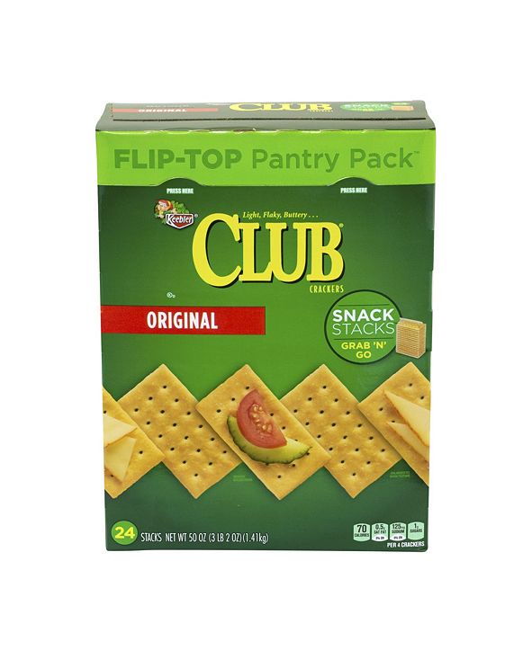 Keebler Original Club Crackers Snack Stacks, 50 oz & Reviews - Food ...
