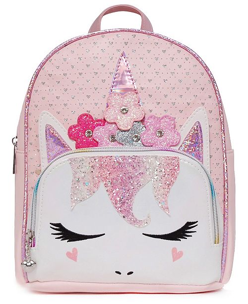 Omg Accessories Big Girls Miss Gwen Unicorn Perforated Mini Backpack With Flower Crown Reviews All Kids Accessories Kids Macy S