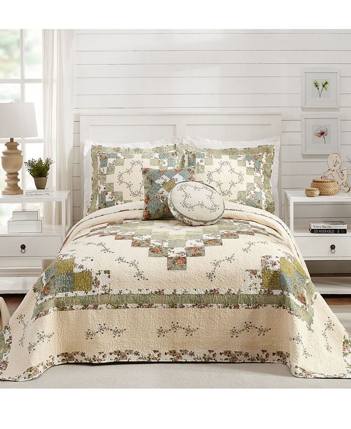 Modern Heirloom Olivia Patchwork 16" x 16" Decorative Pillow Macy's