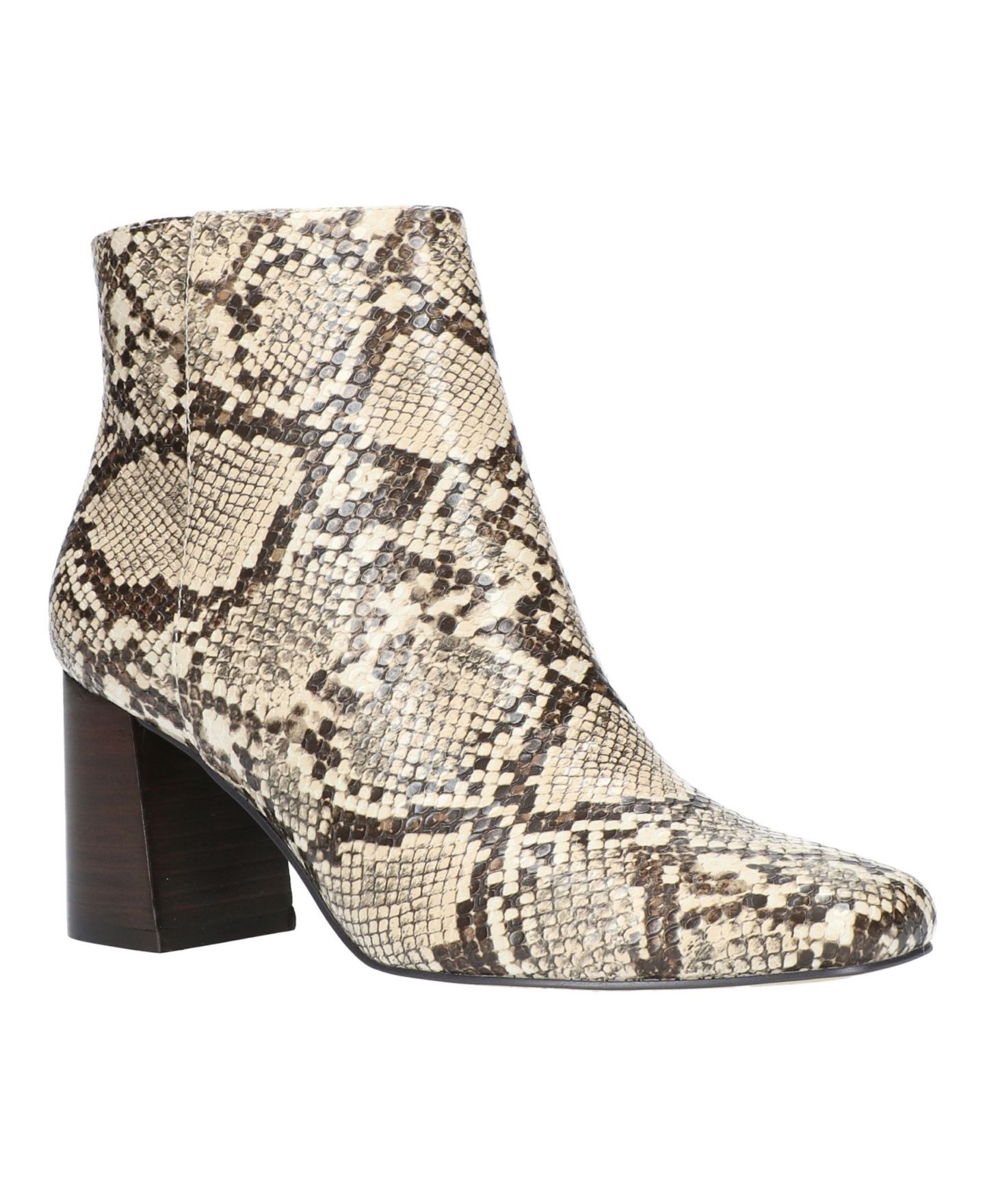 Женские ботинки Bella Vita Square Toe Ankle, цвет: Чёрный кожаный — фото 14