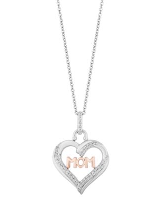 mommy necklace rose gold