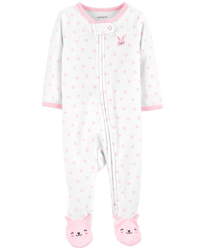 Carters baby girl sleepers sales