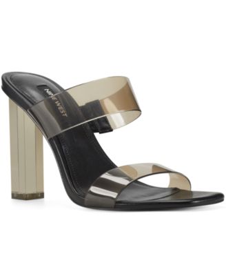 heeled slide sandals