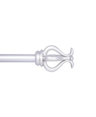 Kenney - Kinsley 3/4" Standard Decorative Window Curtain Rod 36-66" Satin Nickel