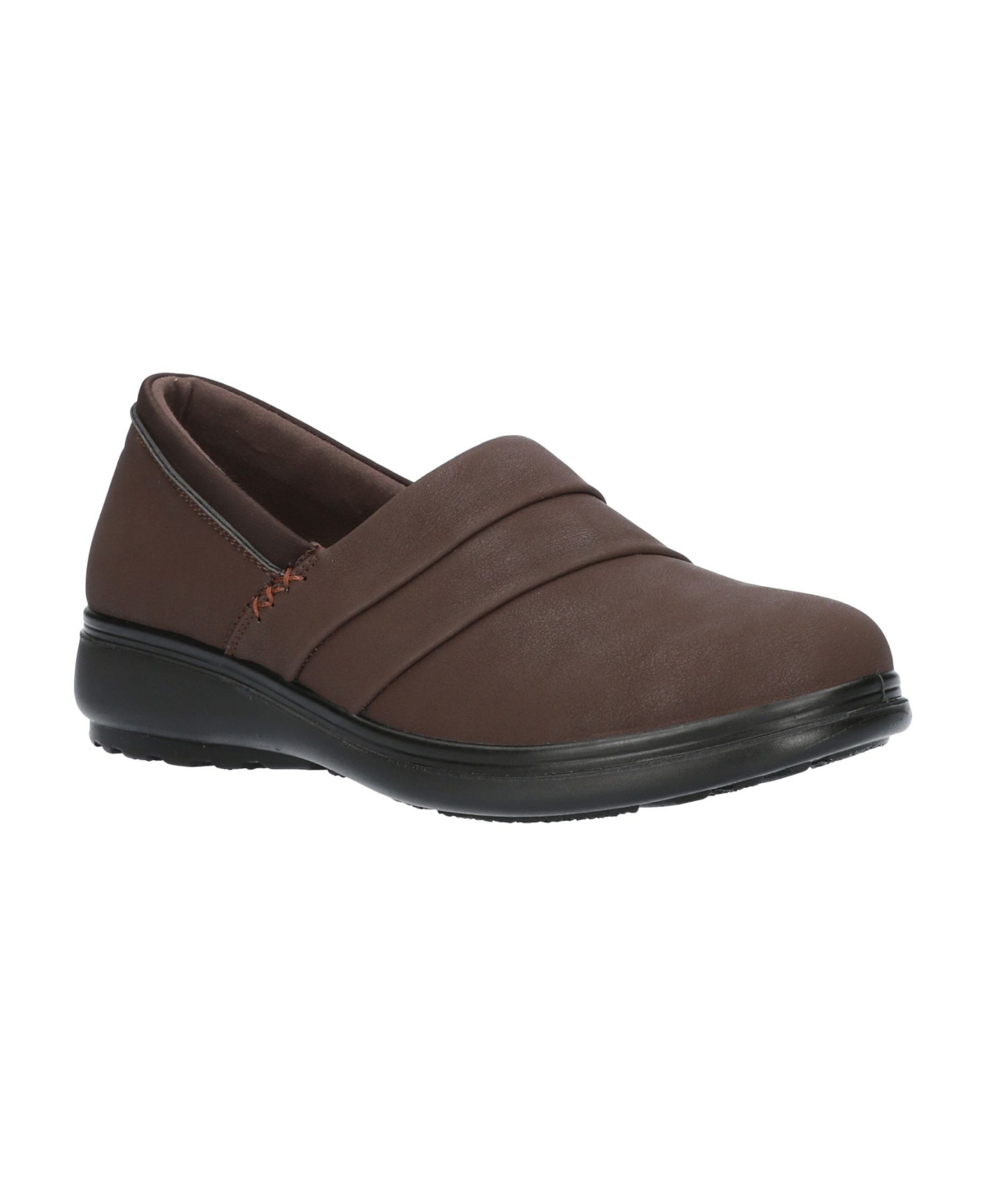Maybell Comfort Slip Ons - Brown Matte