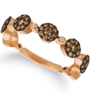 image of Le Vian Chocolatier Diamond Statement Ring (1/2 ct. t.w.) in 14k Rose Gold