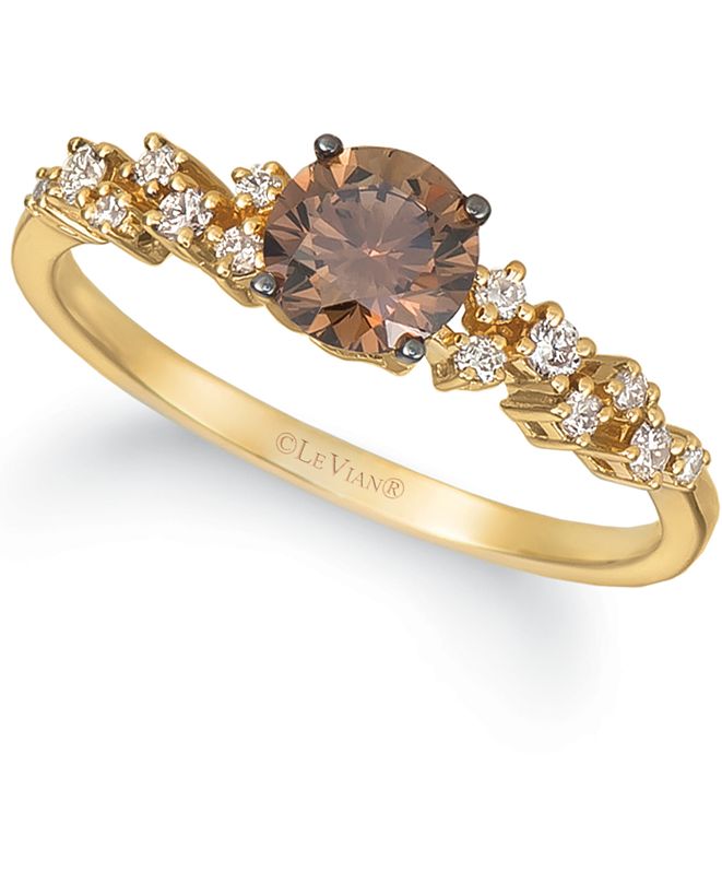 Le Vian Diamond Ring (5/8 ct. t.w.) in 14k Gold & Reviews Rings Jewelry & Watches Macy's