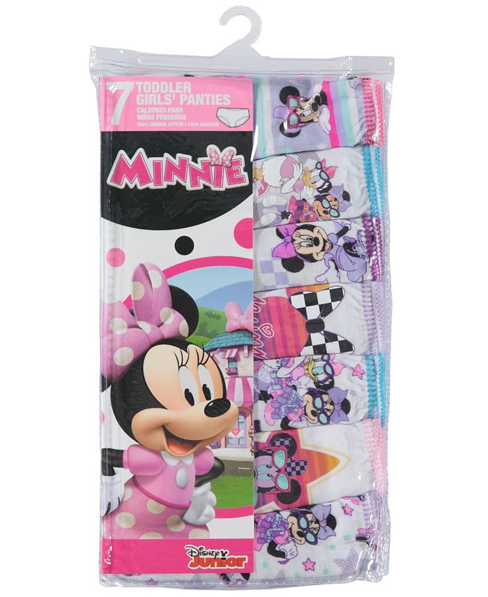 Disney Minnie Mouse Cotton Panties, 7-Pack, Toddler Girls - Macy's