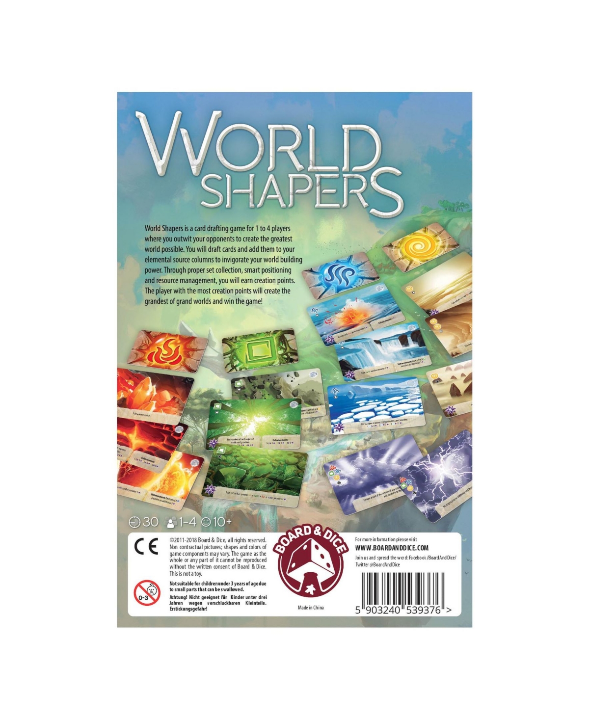 Masterpieces Puzzles Board Dice World Shapers Card Drafting Game In Multi
