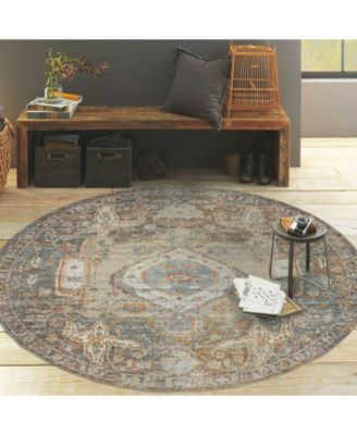 Eternal ETE-11 Taupe 6'7" Round Rug